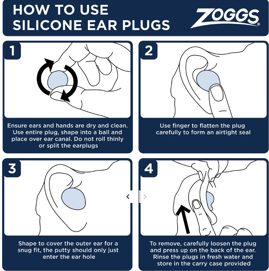 Zoggs Silicone Ear Plugs Kulak Tıkacı Beyaz - Standart