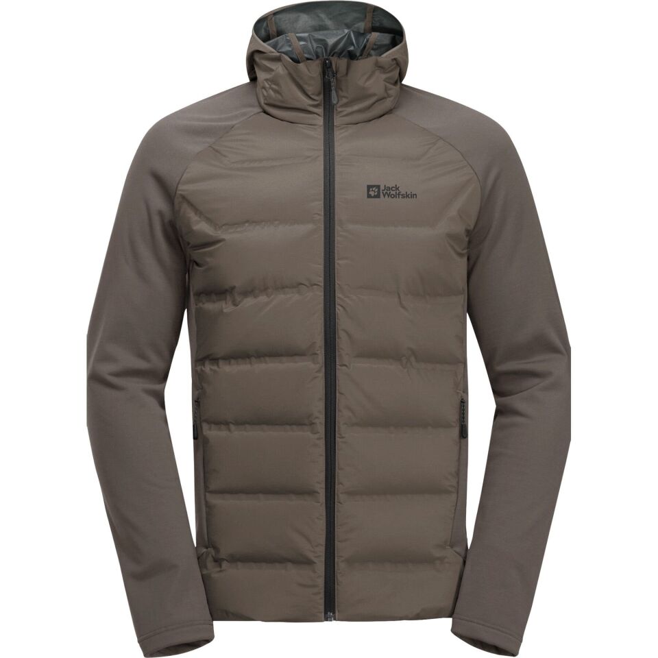 Jack Wolfskin Tasman Down Hybrid Erkek Ceket Kahverengi - XL