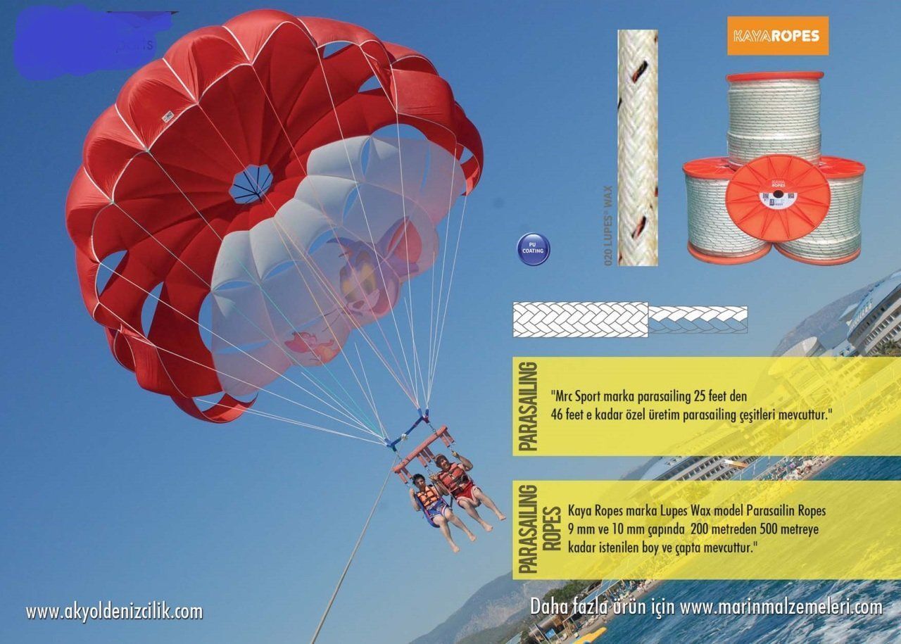 KAYA PARASAILING ROPES 450mtX9mm