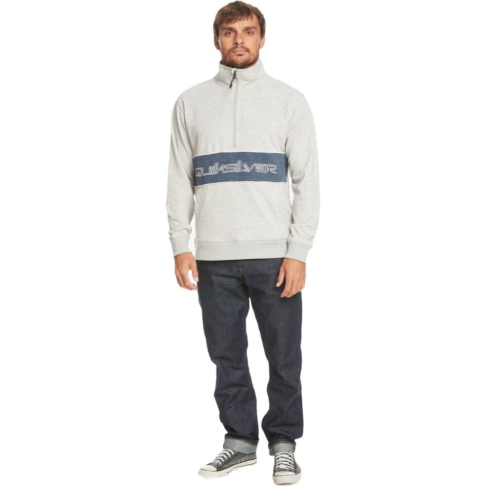 Quiksilver Bold Omni Erkek Sweatshirt Gri-Mavi - XL