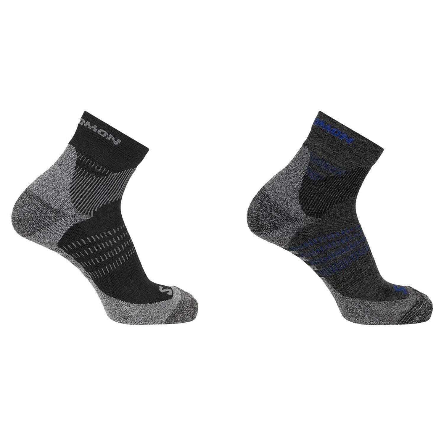 Salomon X Ultra Acces Quarter 2 Pack Çorap Antrasit-Gri - 36-38