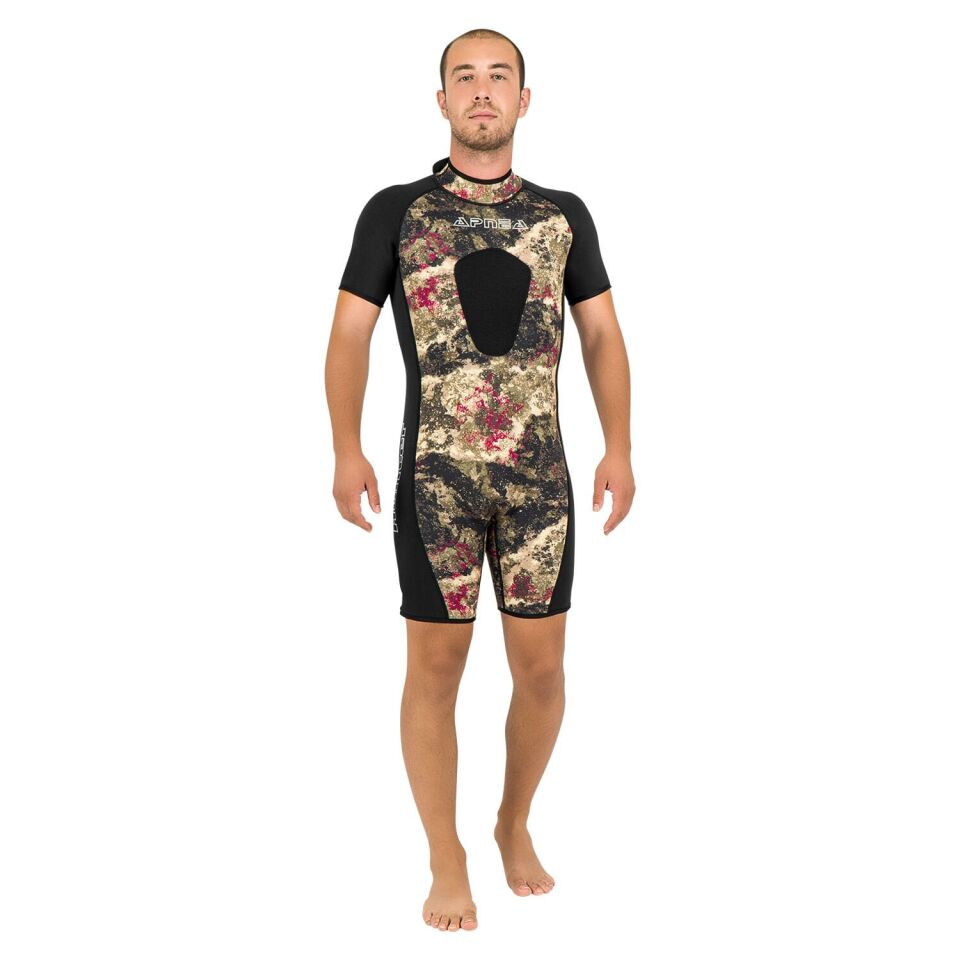 Apnea Hunter Avcı 3mm Shorty Kamuflaj 2XL