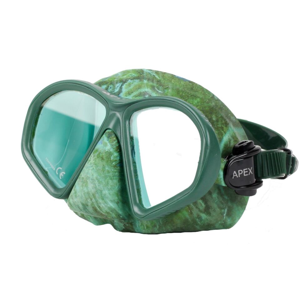 Apnea Apex Yeşil Kamuflaj Maske Şnorkel Seti