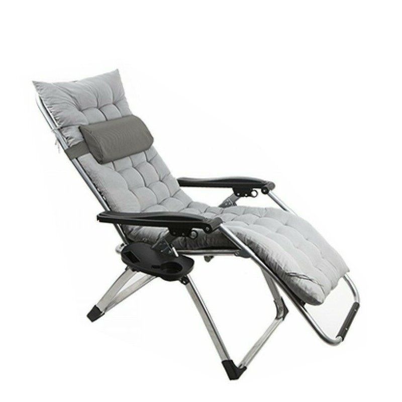 B&Co Shangri La Zero Gravity Süet Kaplama Yastıklı Relax Sandalye Gri
