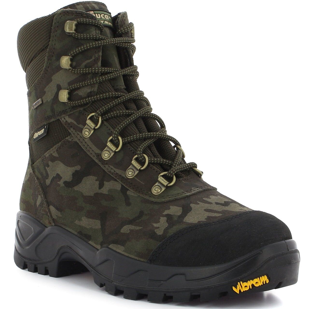 Chiruca Barbet 21 Gore-Tex® Vibram® Cordura® Deri Outdoor ve Avcı Botu Made in Europe Kamuflaj - 41