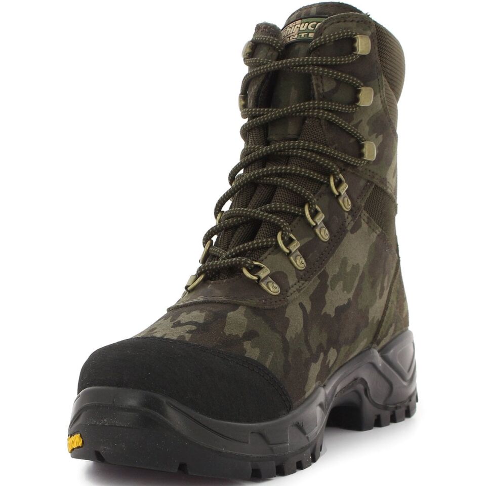 Chiruca Barbet 21 Gore-Tex® Vibram® Cordura® Deri Outdoor ve Avcı Botu Made in Europe Kamuflaj - 42