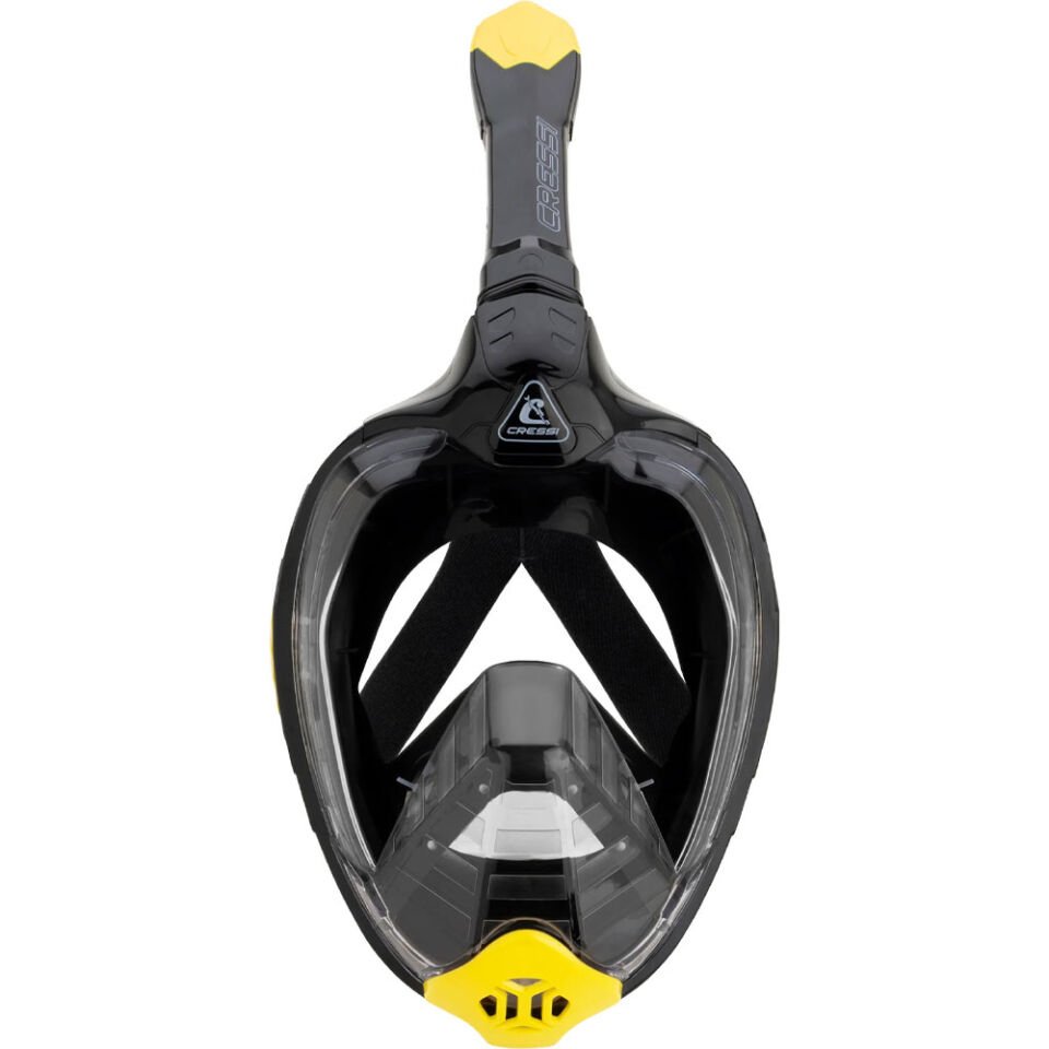 Cressi Bali Tam Yüz Maske BLACK / YELLOW - S/M