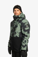 Quiksilver Mission Erkek Ceket Gri-Yeşil - S
