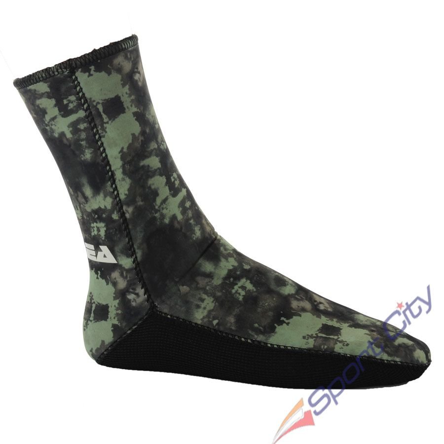 Apnea 5mm İçi Dışı Jarse Çorap Kamuflaj XL