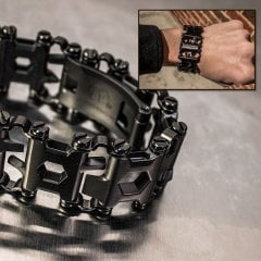 Leatherman Tread Black Multitool Çelik Bileklik Pockettools Cep Aletleri