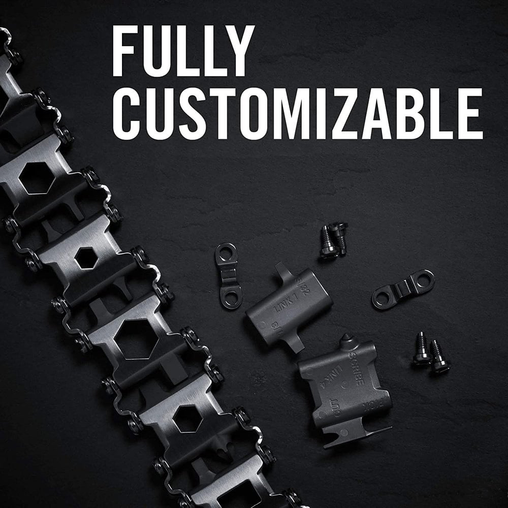 Leatherman Tread Black Multitool Çelik Bileklik Pockettools Cep Aletleri