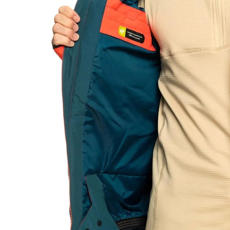 Quiksilver Mission Erkek Ceket turuncu-petrol - L