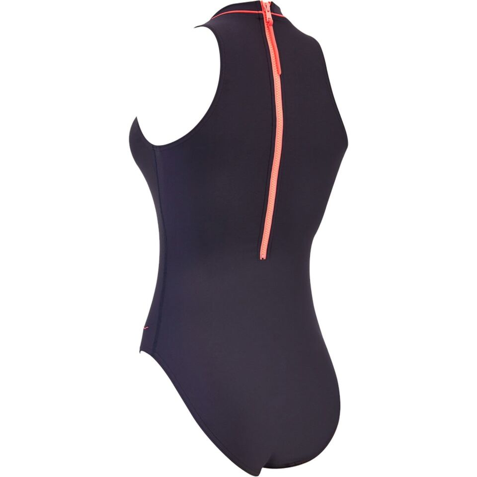 Zoggs Cable Zipped Hi-Neck Kadın Mayosu