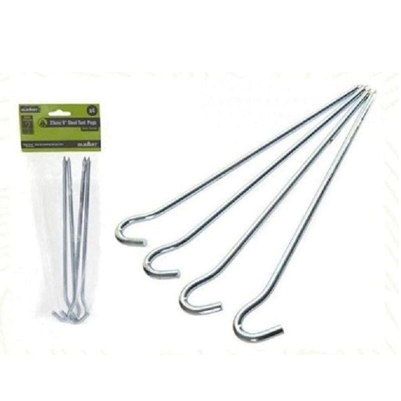 Summit 23cm/6mm Kuvvetli Çelik Çadır Kazığı 4'lü Paket