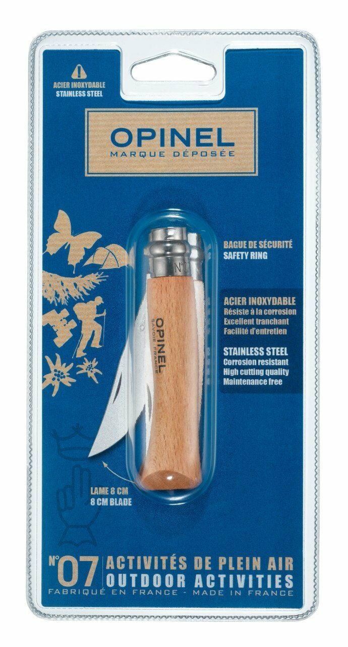 Opinel Inox Kayın Saplı No 7 Çakı (000654)