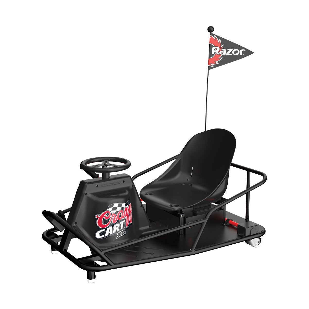 Razor Crazy Cart XL Elektrikli Drift Arabası Siyah