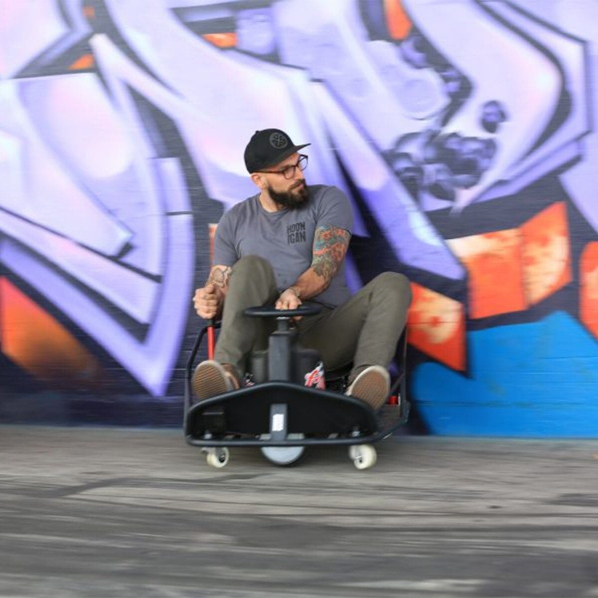 Razor Crazy Cart XL Elektrikli Drift Arabası Siyah