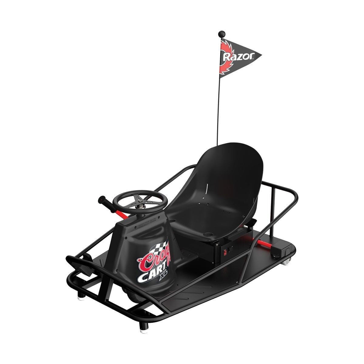 Razor Crazy Cart XL Elektrikli Drift Arabası Siyah