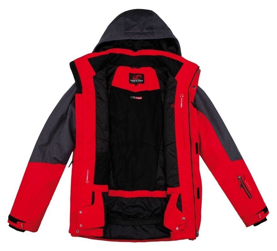 Hannah Jabber Erkek Kayak Montu XL - Kırmızı-Siyah