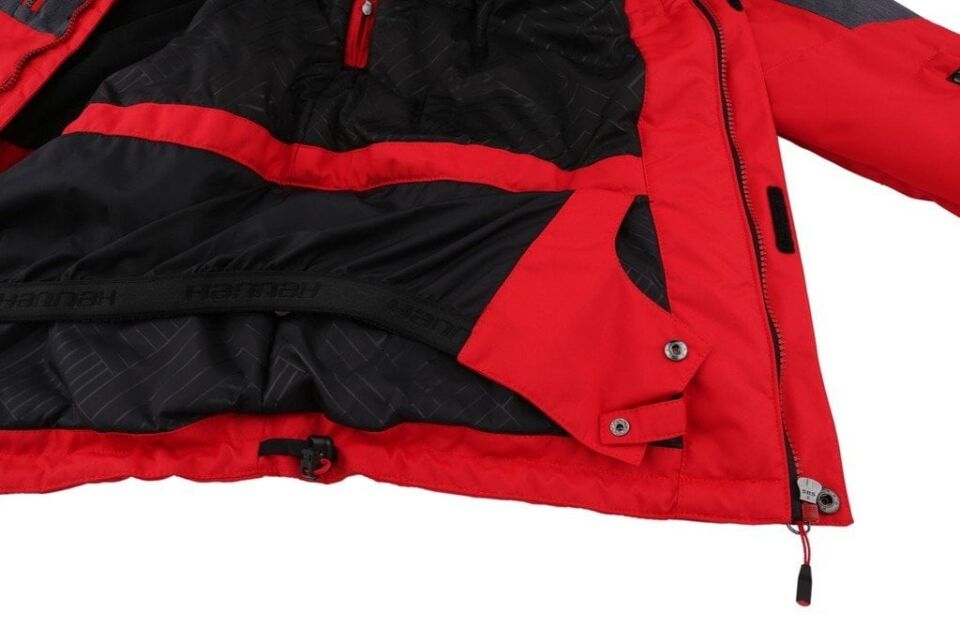 Hannah Jabber Erkek Kayak Montu XL - Kırmızı-Siyah