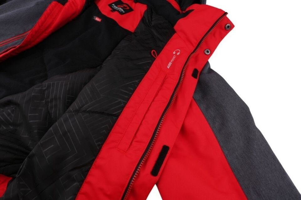 Hannah Jabber Erkek Kayak Montu XL - Kırmızı-Siyah